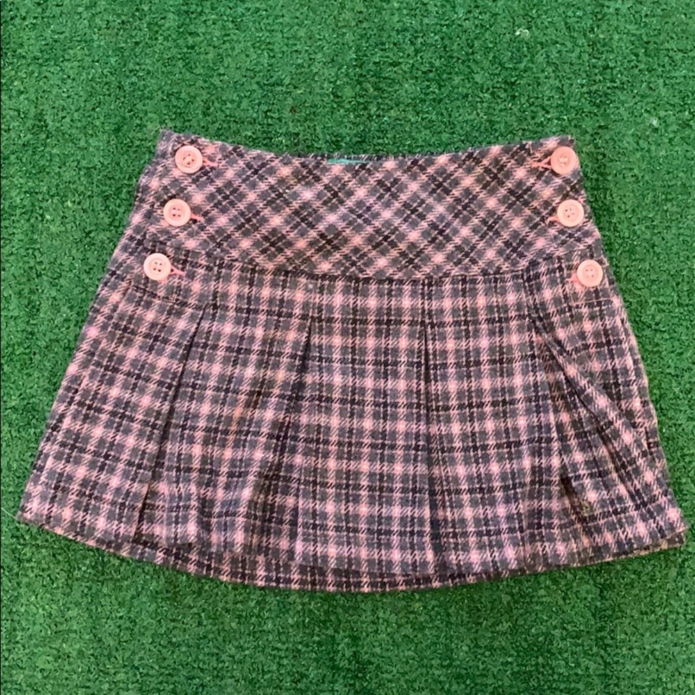 Cute pink and gray plaid skirt